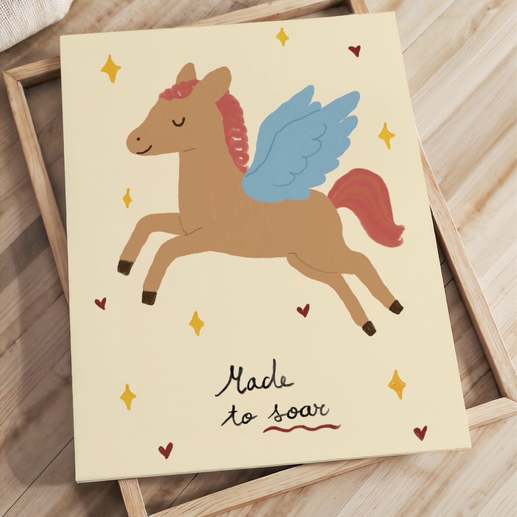 Made to Soar Pegasus Nursery Canvas Print