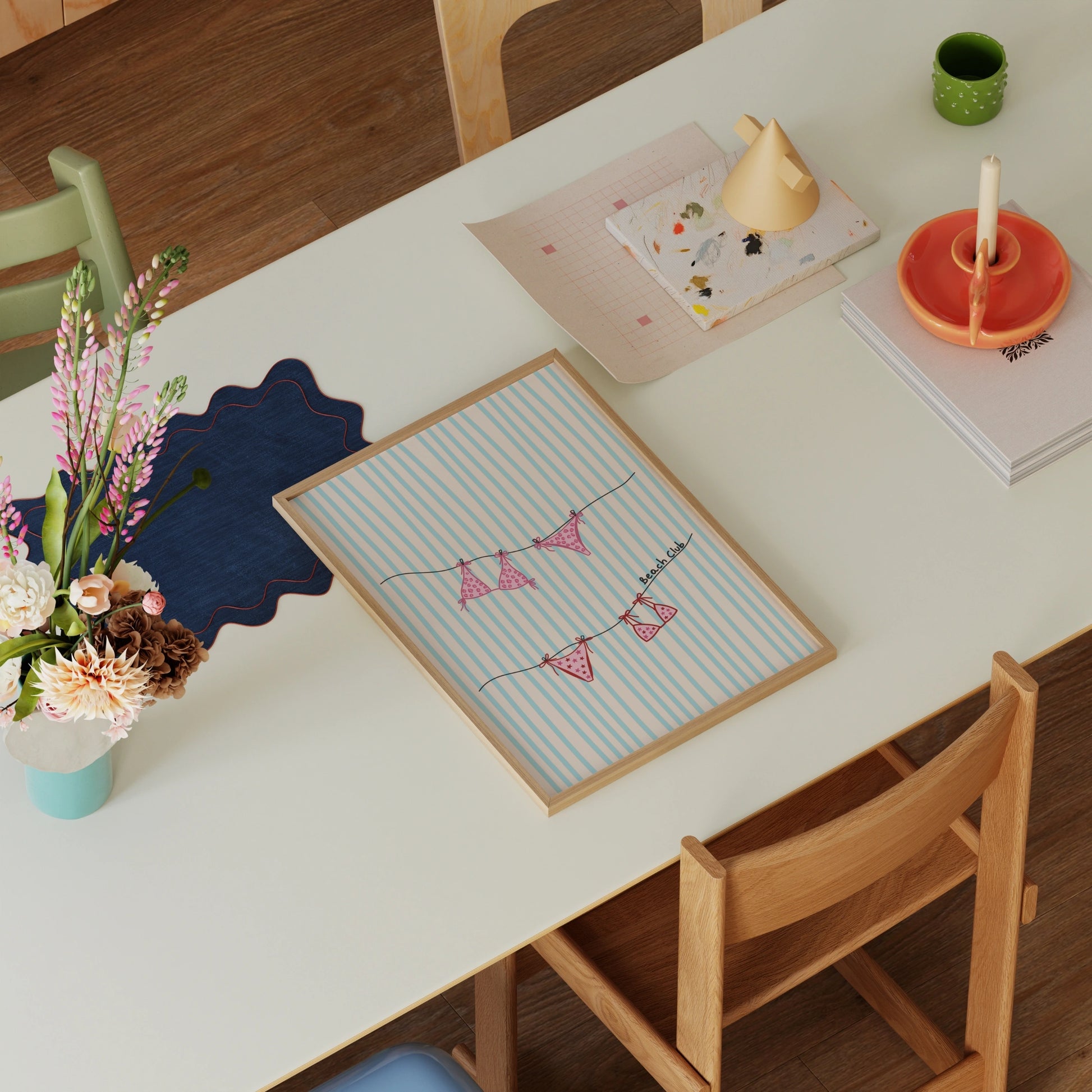 Affiche inspirée de la côte amalfitaine