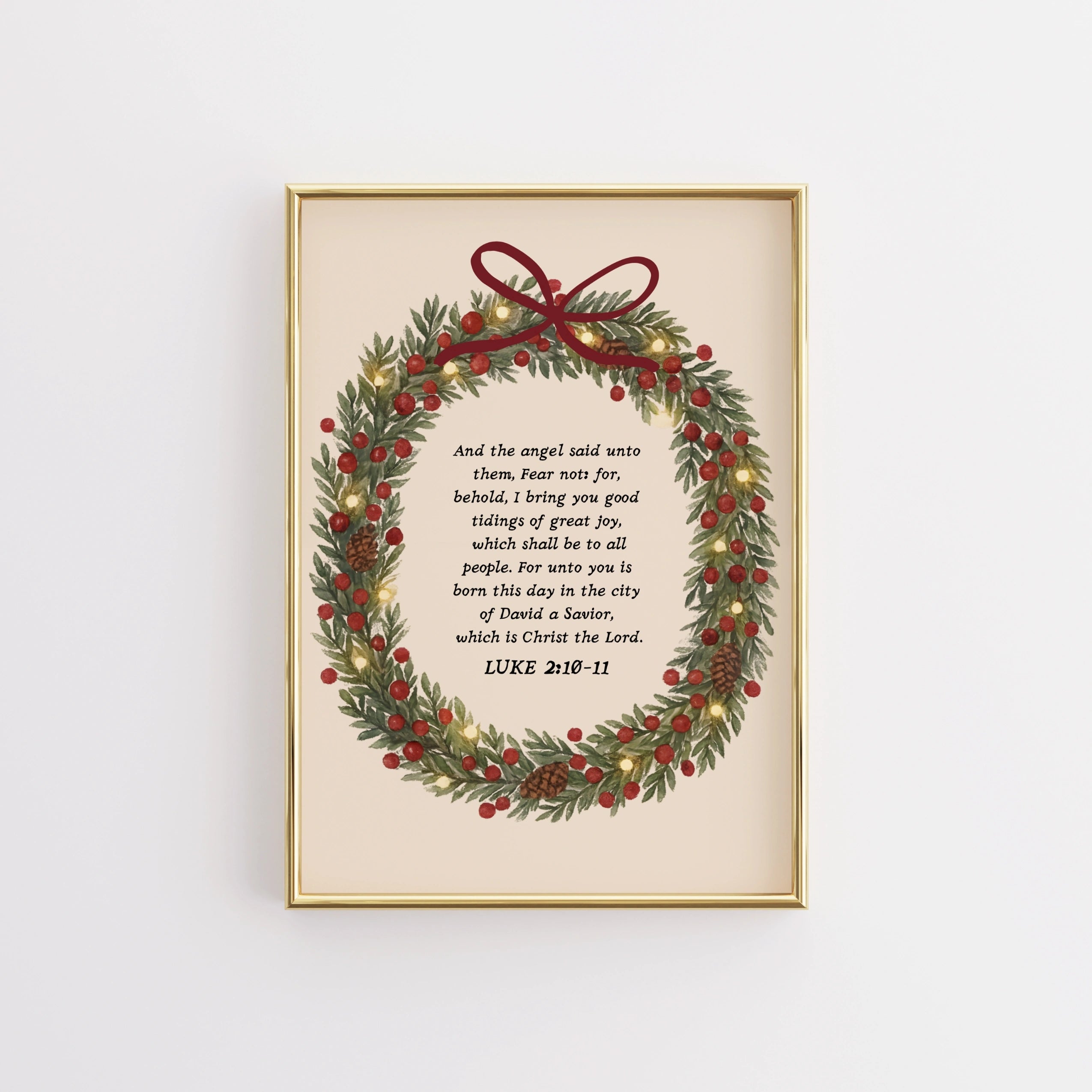 Stampa di Natale della fede