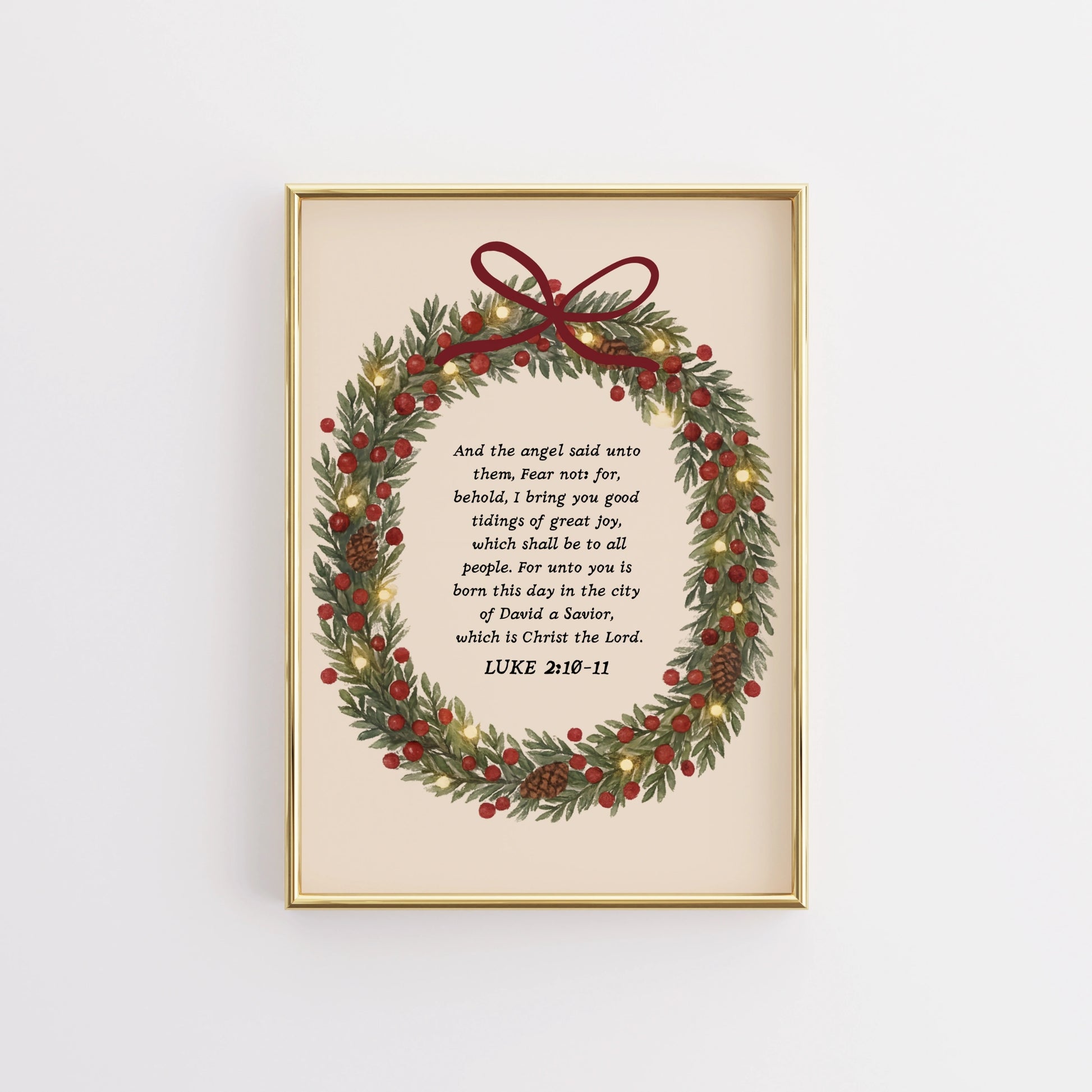 Stampa di Natale della fede