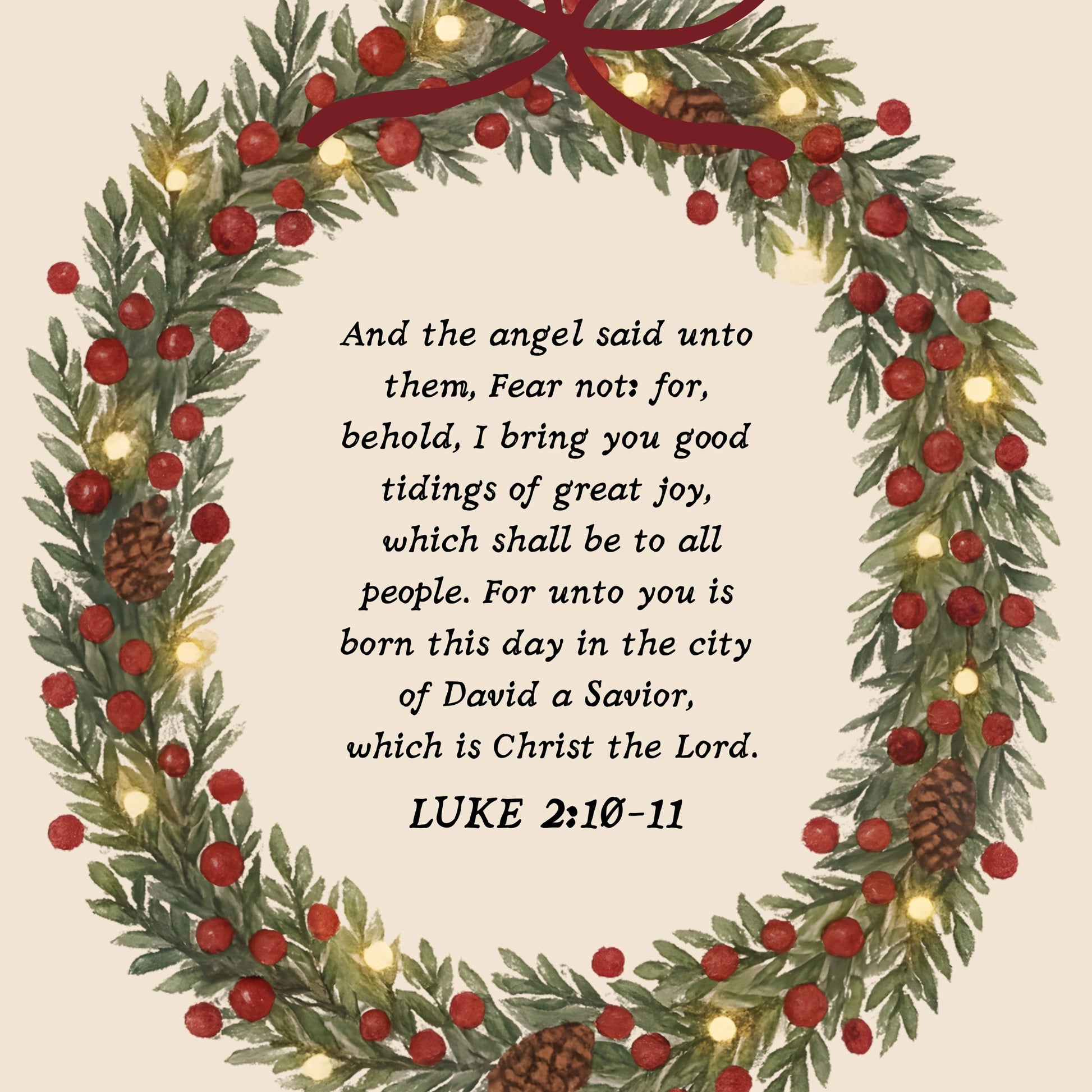 Stampa di Natale della fede