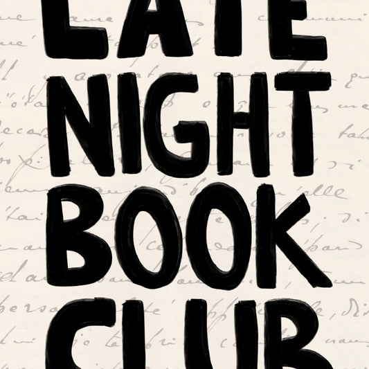 Late Night Book Club Print – Funny Bookish Wall Art