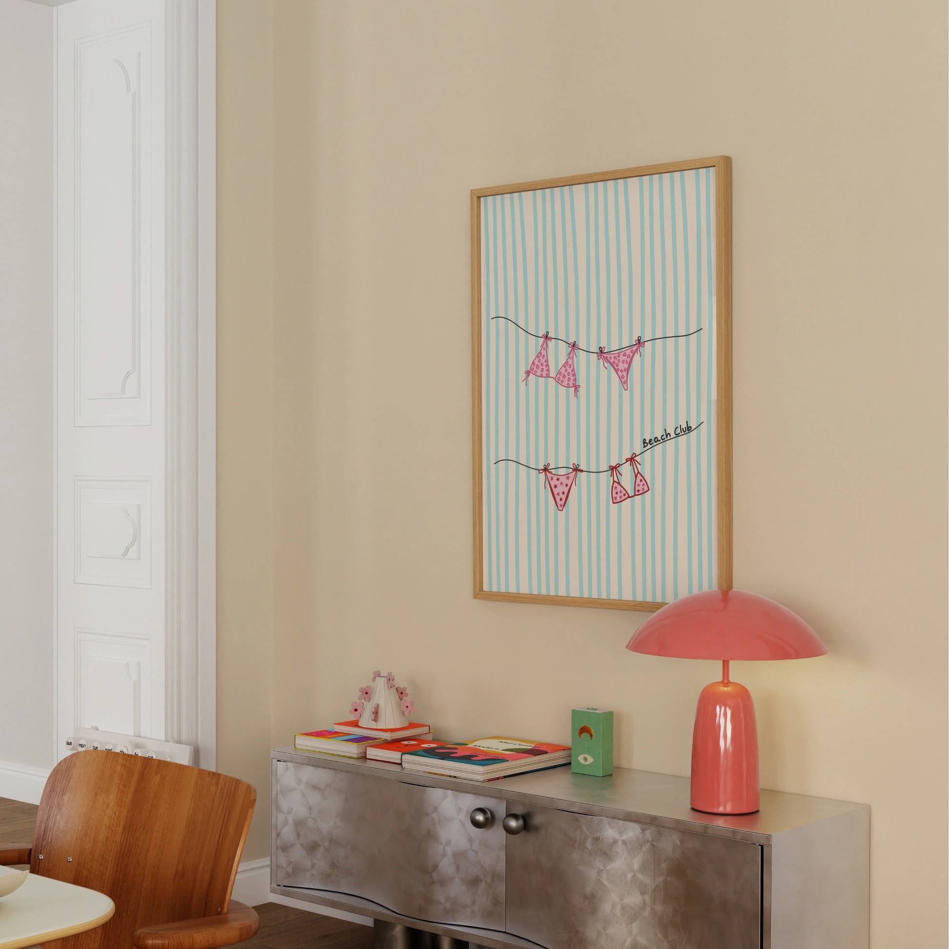 Affiche inspirée de la côte amalfitaine