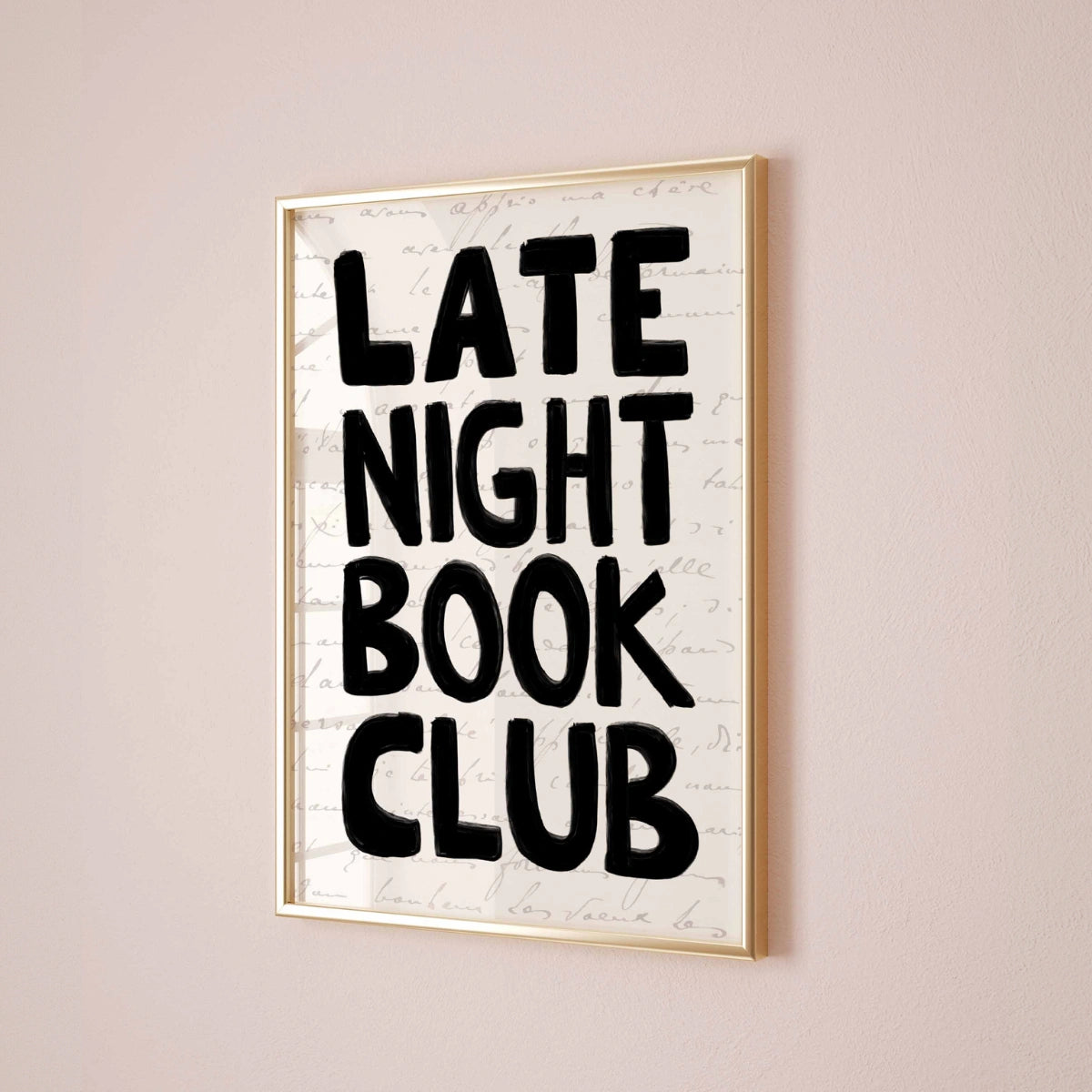 Late Night Book Club Print – Funny Bookish Wall Art