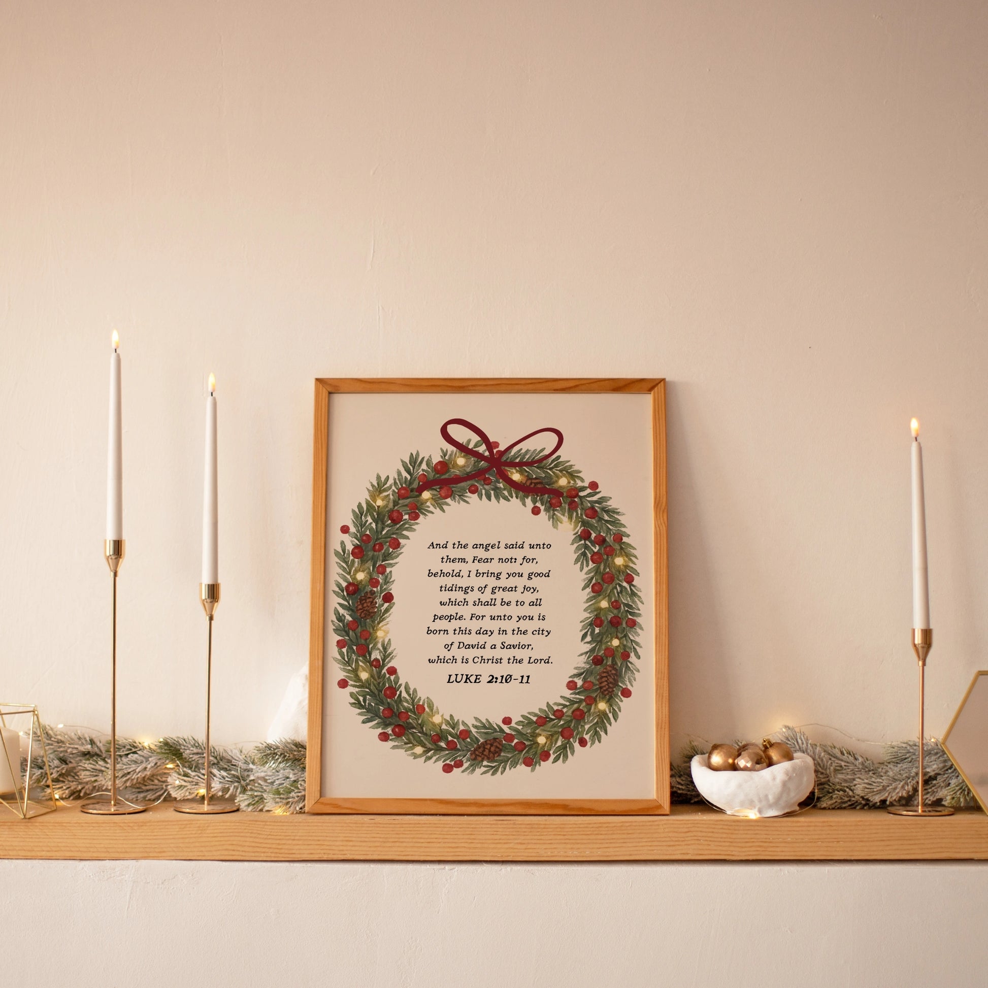 Stampa di Natale della fede