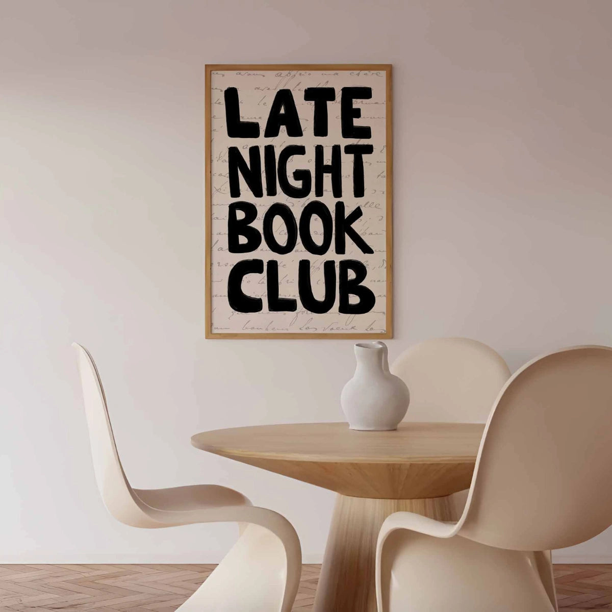 Late Night Book Club Print – Funny Bookish Wall Art