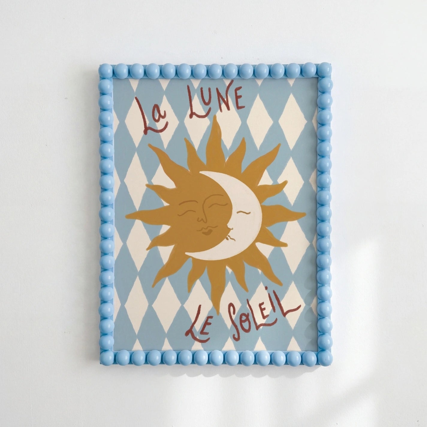 Sun and Moon Wall Art, Whimsical Kids Decor