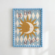 La Lune et le Soleil Blue – Nursery & Kids Wall Art