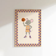 Basketball Mouse – Poster per bambini
