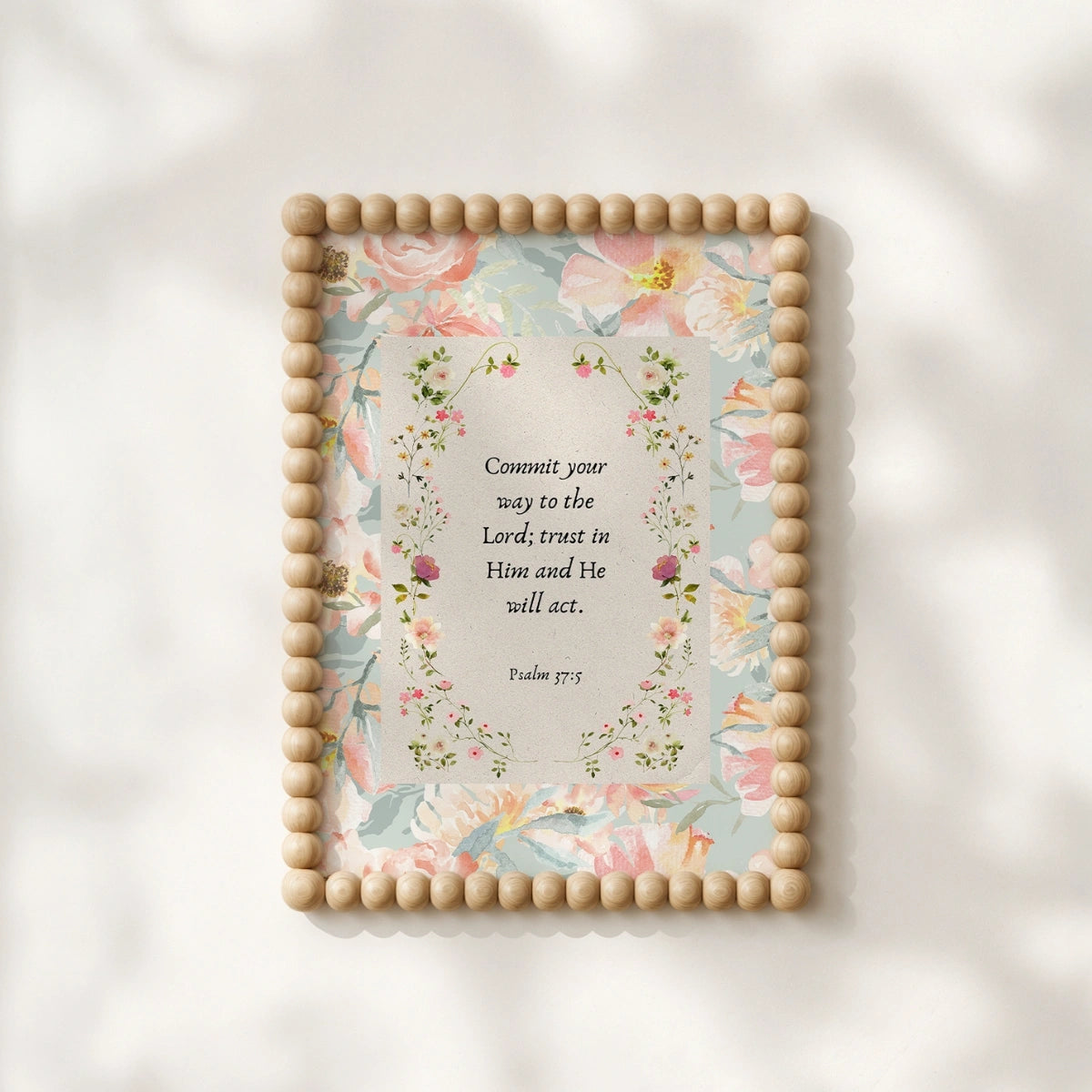 Elegant Vintage Faith Artwork, Christian Wall Decor