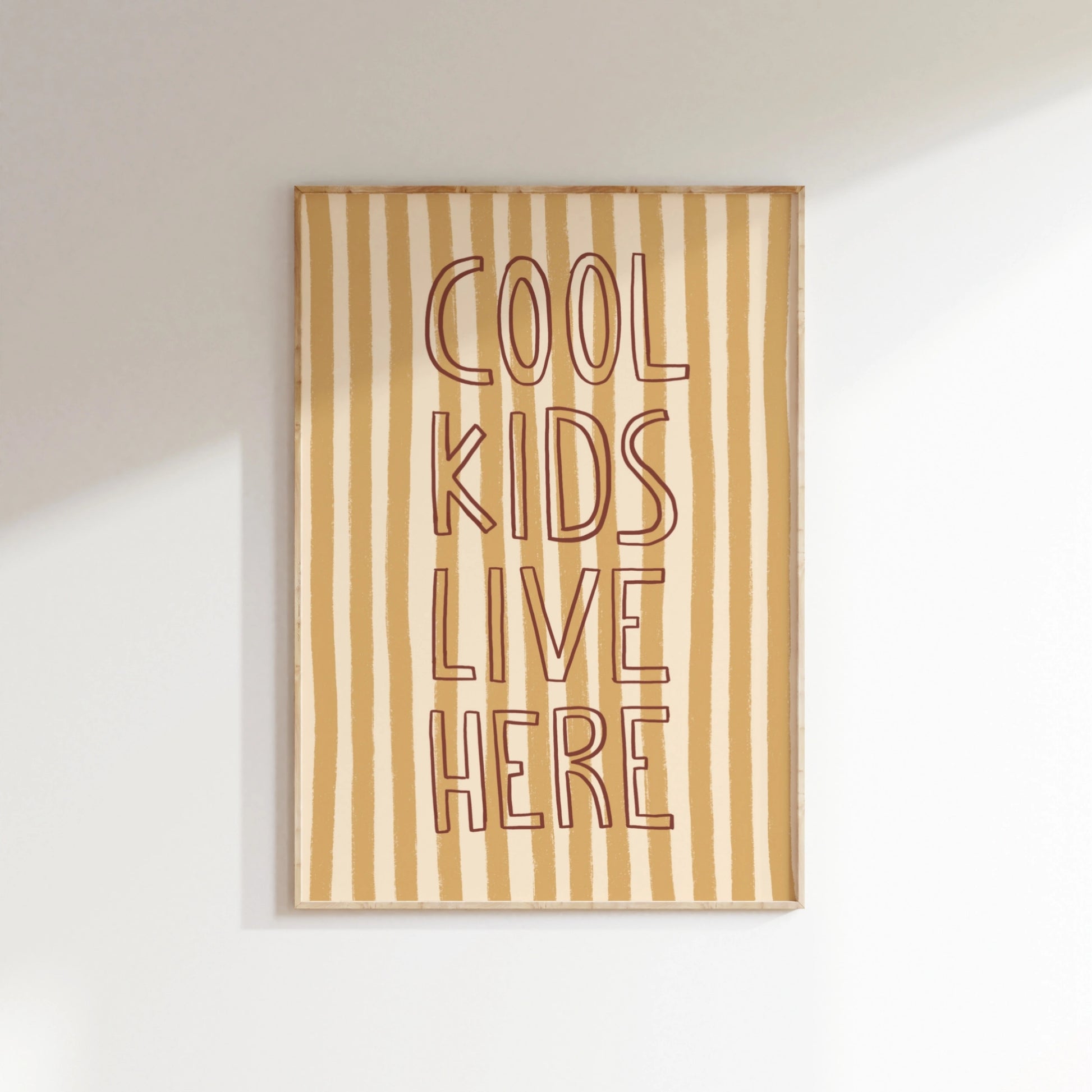 Cool Kids Live Here Print, Vintage Nursery Decor