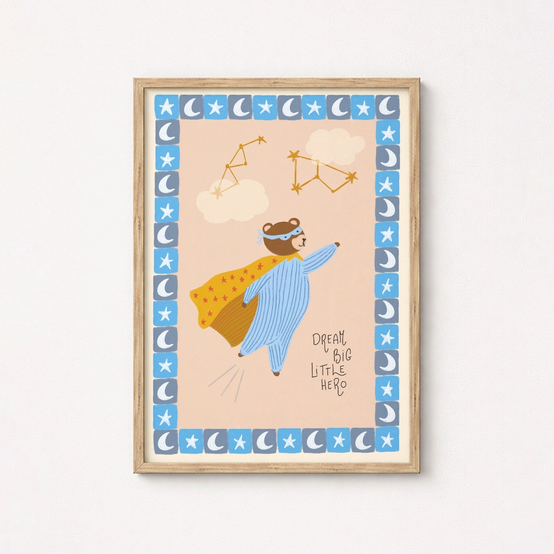 Stampa orso supereroe