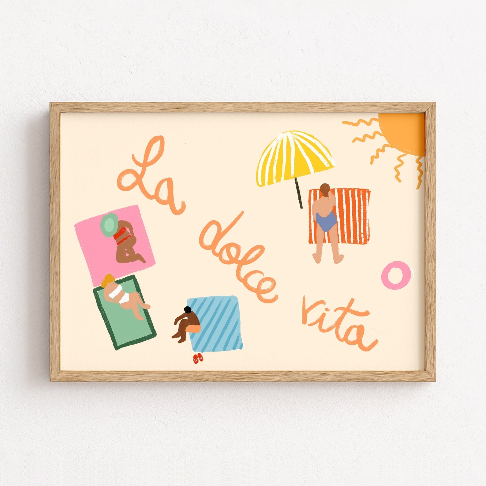 La Dolce Vita – Playful Italian Beach Print