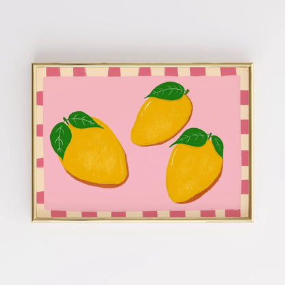 Mango Fruit Kitchen Print – Colorful Tropical Wall Art