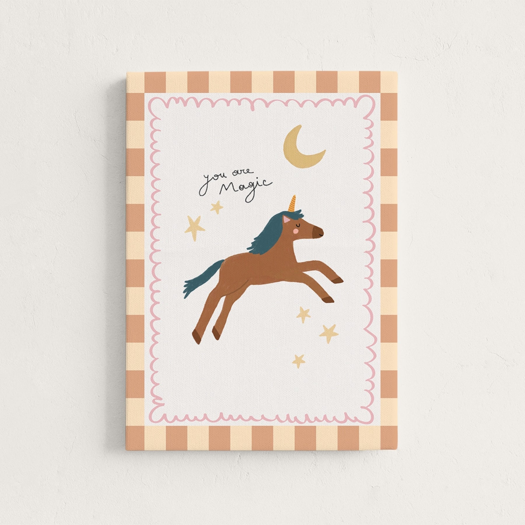 You Are Magic Unicorn Nursery Canvas Print