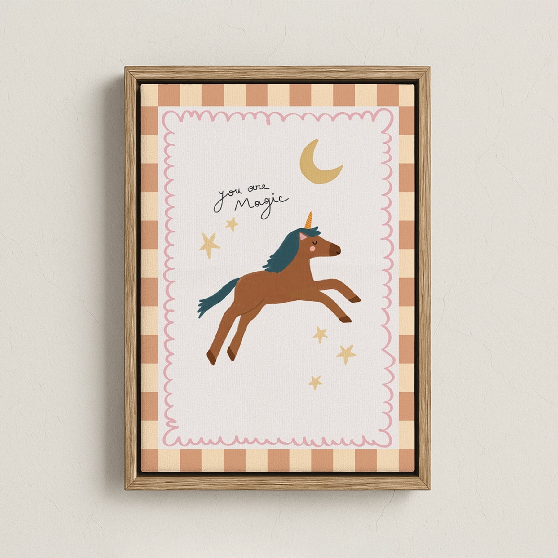 You Are Magic Unicorn Nursery Canvas Print