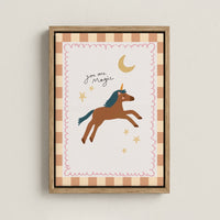 You Are Magic Unicorn Nursery Canvas Print