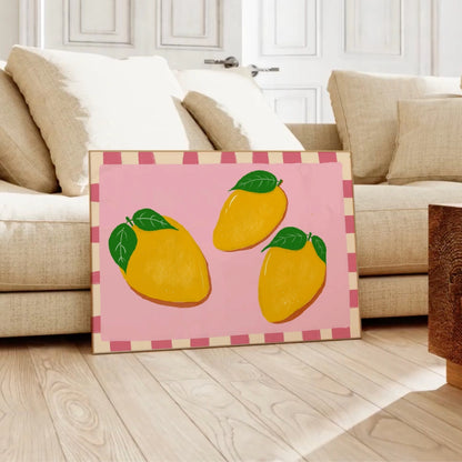 Mango Fruit Kitchen Print – Colorful Tropical Wall Art