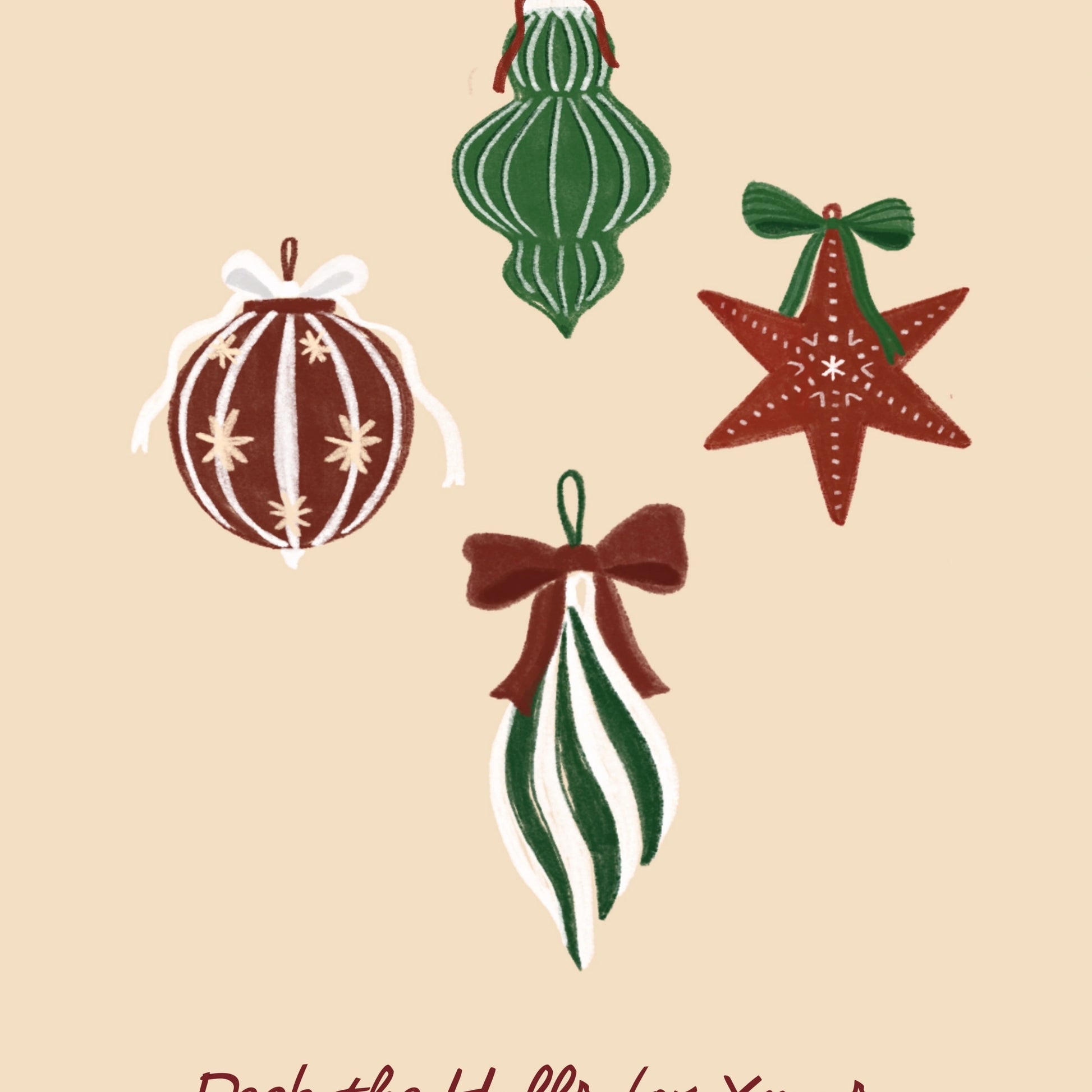 Hand-Drawn Holiday Decor