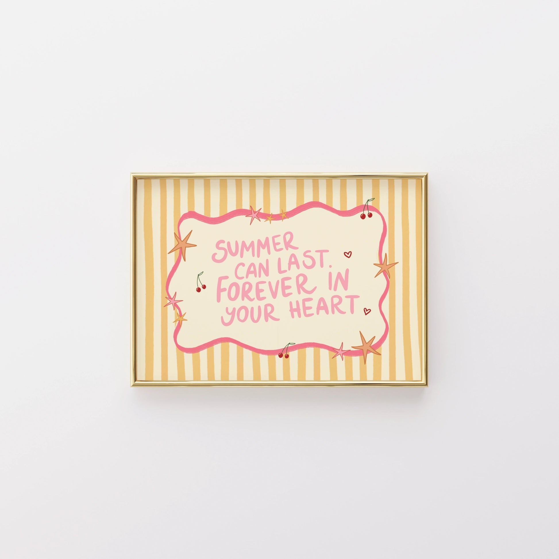 Affiche murale avec citation d'été