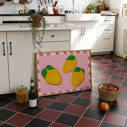 Mango Fruit Kitchen Print – Colorful Tropical Wall Art