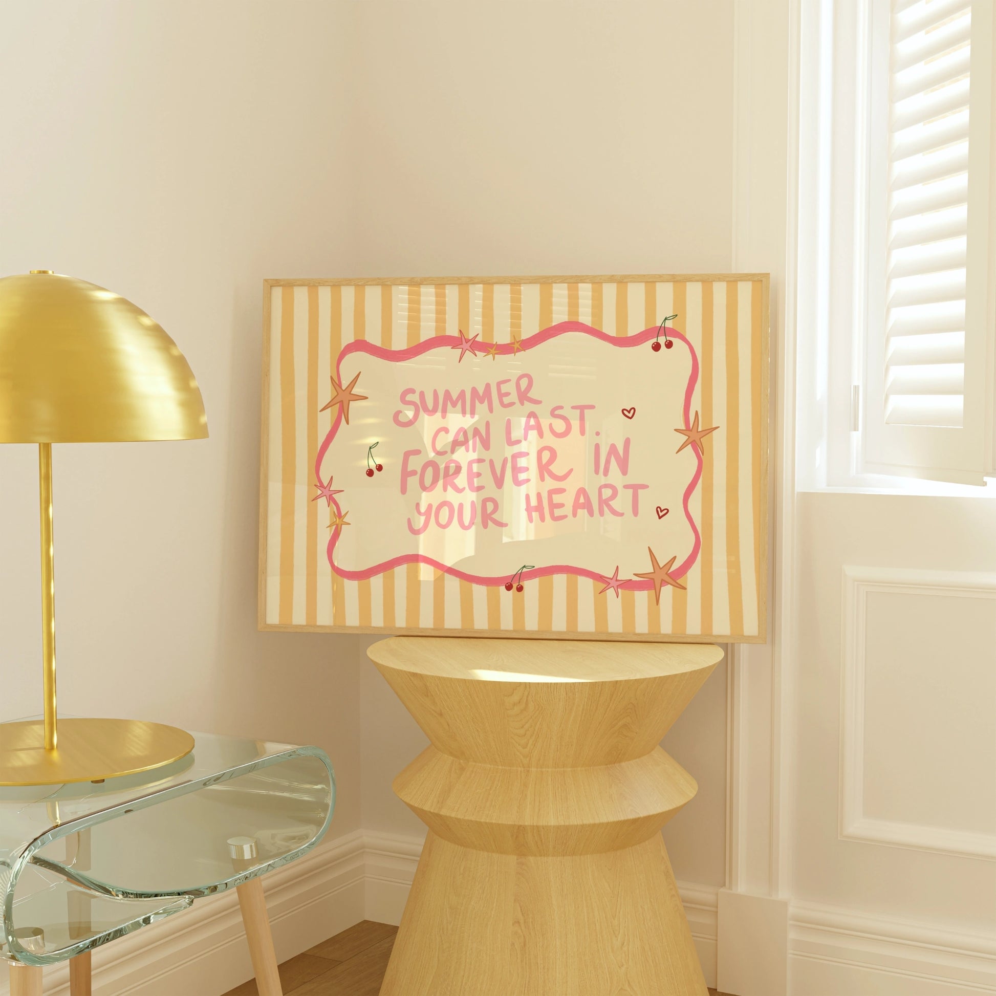 Affiche murale avec citation d'été