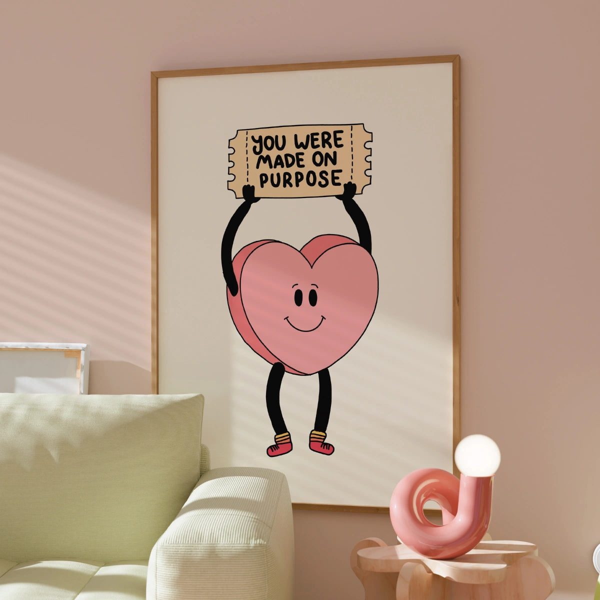 You Were Made On Purpose Print – Christian Encouragement Wall Art