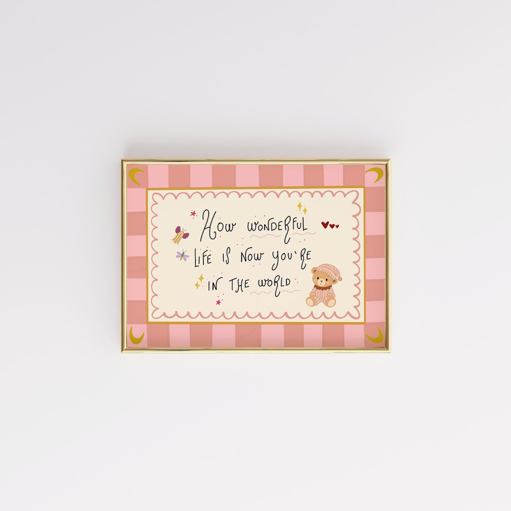 How Wonderful Life Is Nursery Wall Art