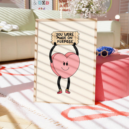 You Were Made On Purpose Print – Christian Encouragement Wall Art
