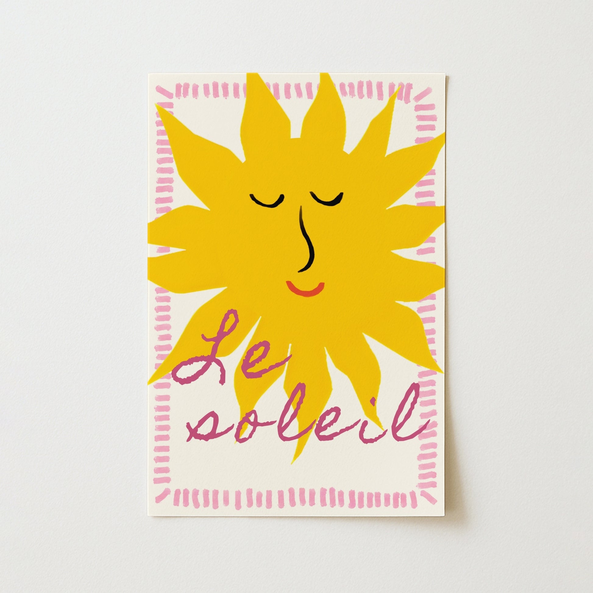 Le Soleil Wall Art - Preppy Sunshine Poster