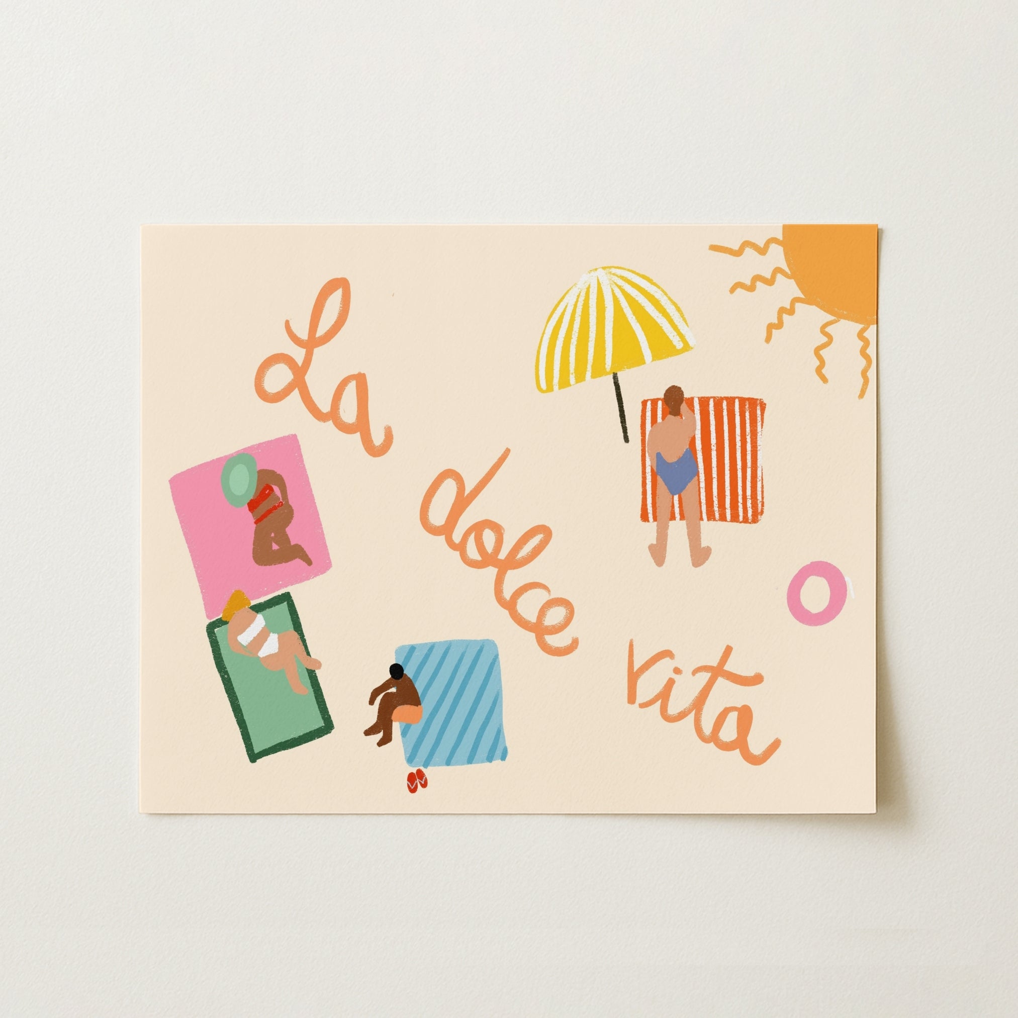 La Dolce Vita – Playful Italian Beach Print