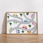 Cars on the Road – Nursery & kids wall art