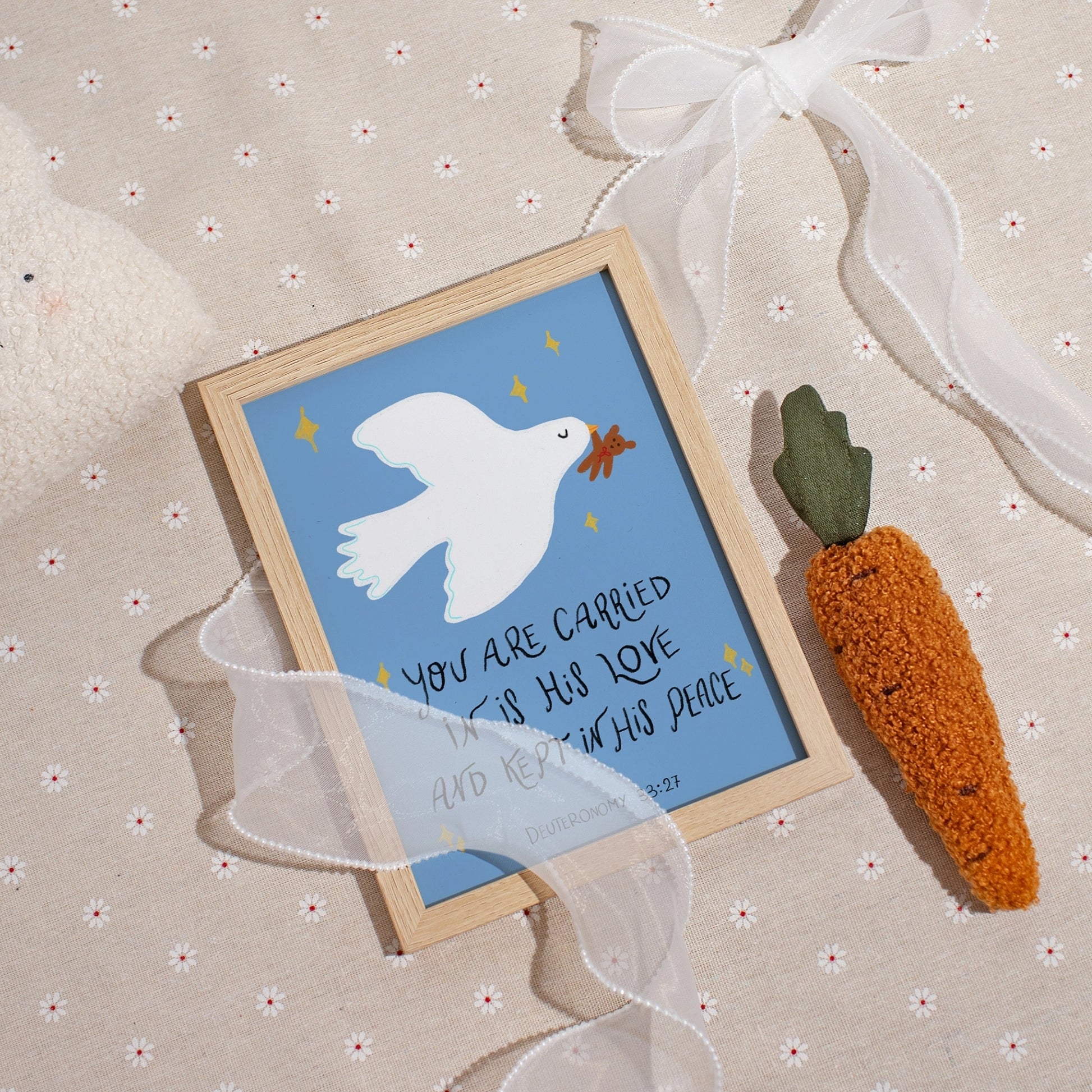 Dove Religious Nursery Poster