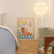 Trendy Leopard Beach – Coastal Wall Art
