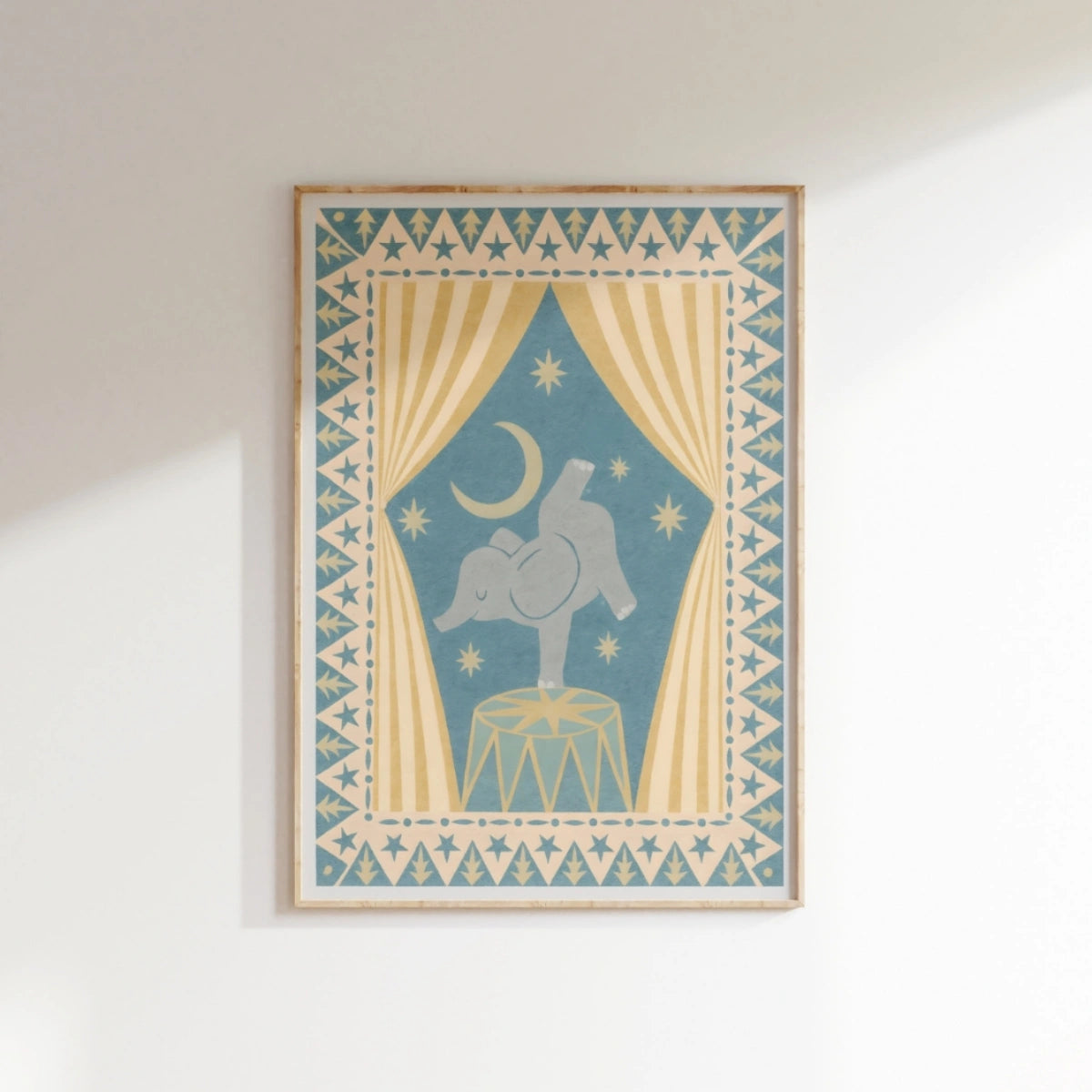 Elephant Circus Print, Circus Nursery Decor