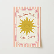 Pink Sunshine Little Darling – Nursery & Kids Wall Art