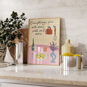 Cozy Dinner Scene – Kitchen Wall Art