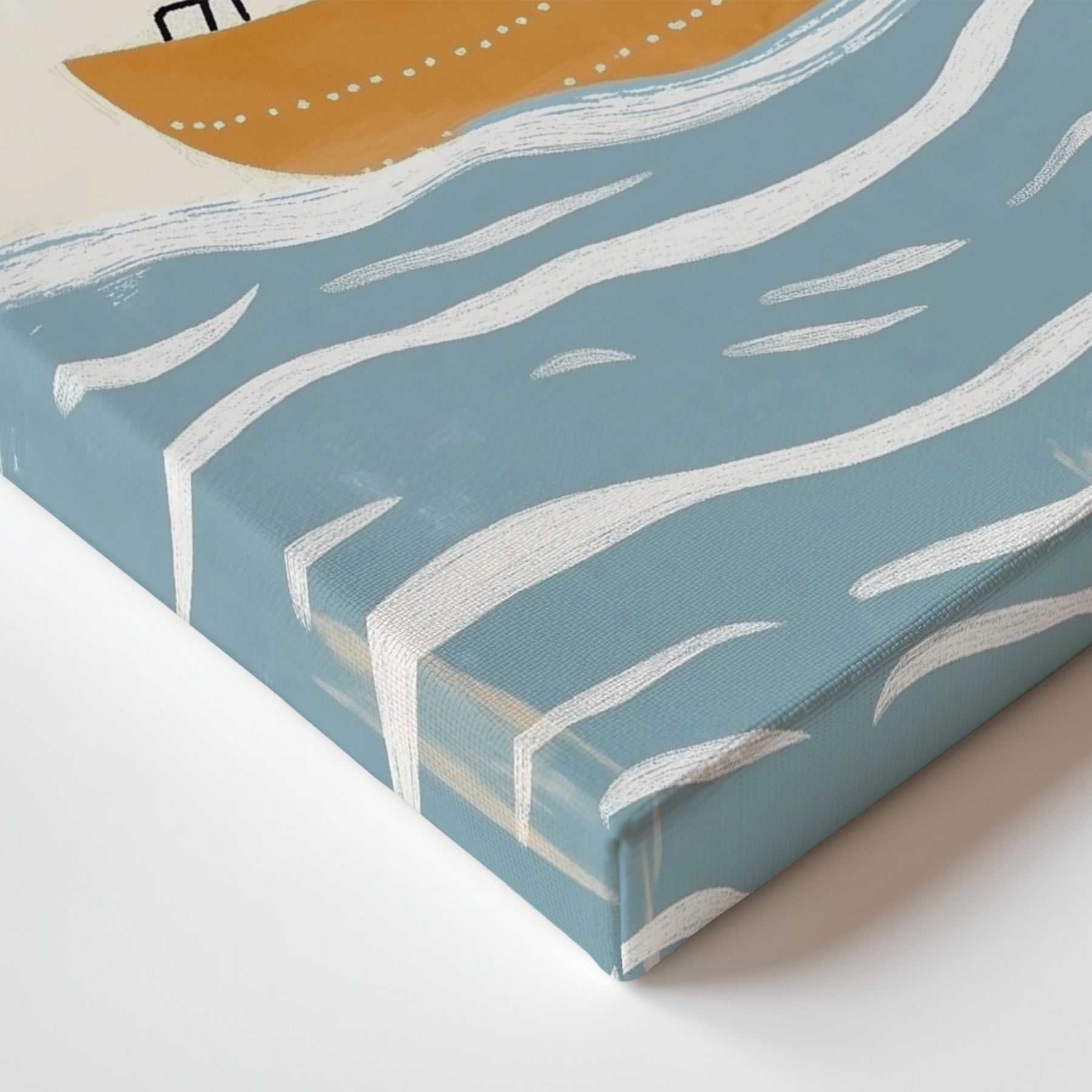 Little Boat Adventure Nursery Canvas Print