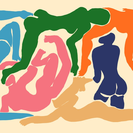 Matisse Inspired Wall Art – Colorful Abstract Figure Print