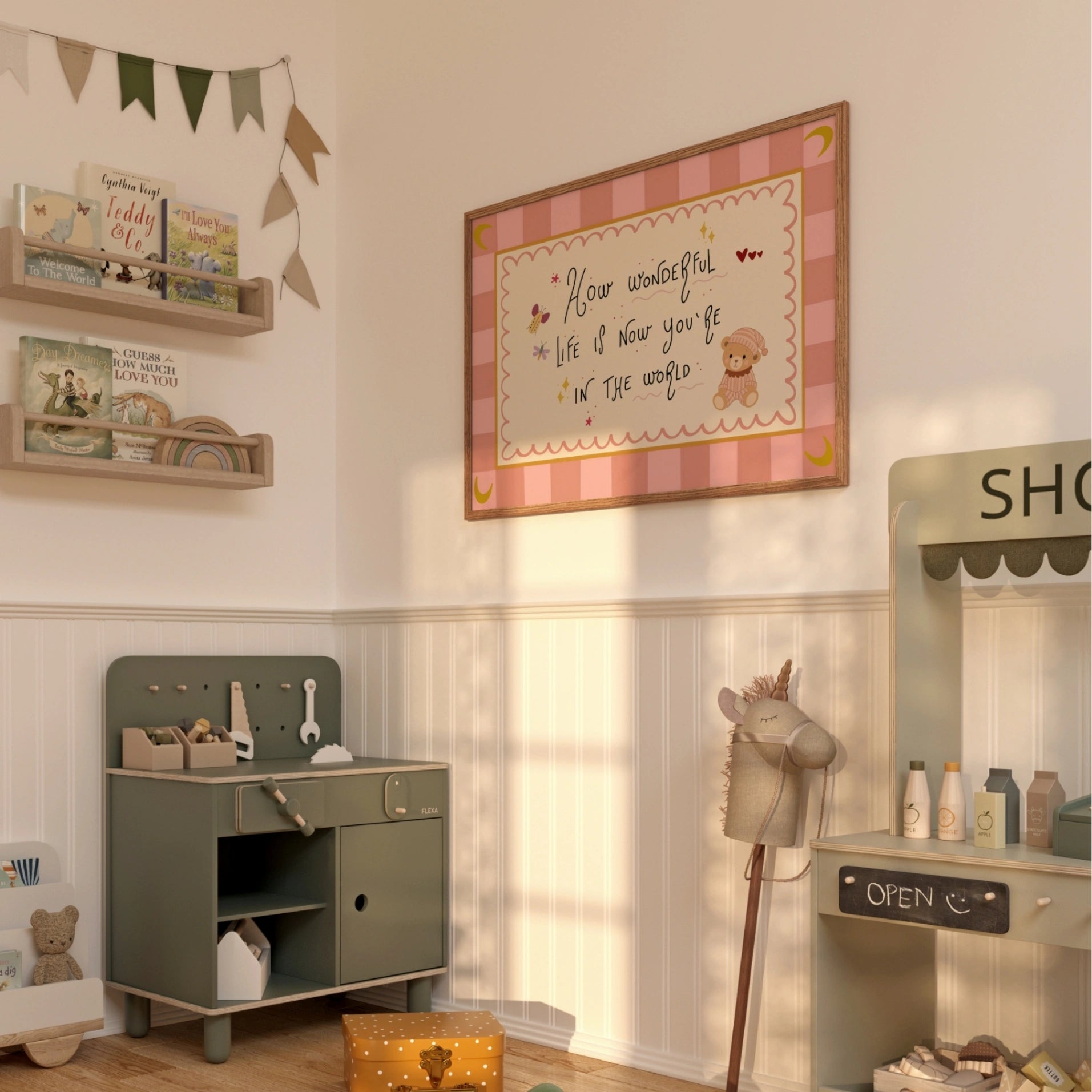 Décoration murale pour chambre d'enfant « Que la vie est belle »