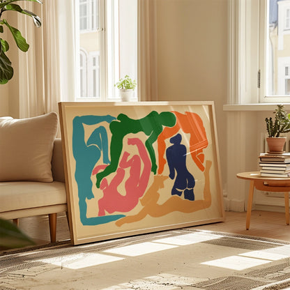 Matisse Inspired Wall Art – Colorful Abstract Figure Print