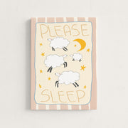 Please Sleep – Nursery & Kids Canvas Wall Art