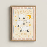 Please Sleep – Nursery & Kids Canvas Wall Art