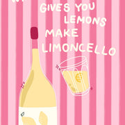 Make Limoncello Pink Stripes – Coastal Wall Art