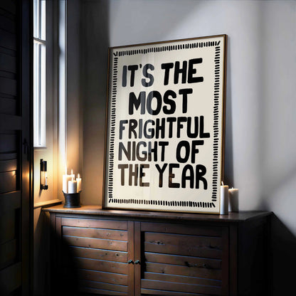 Funny Quote Print – Halloween Wall Art
