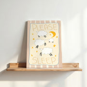 Please Sleep – Nursery & Kids Canvas Wall Art
