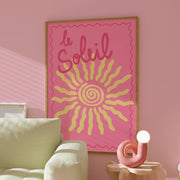 Le Soleil Pink French Summer – Coastal Wall Art