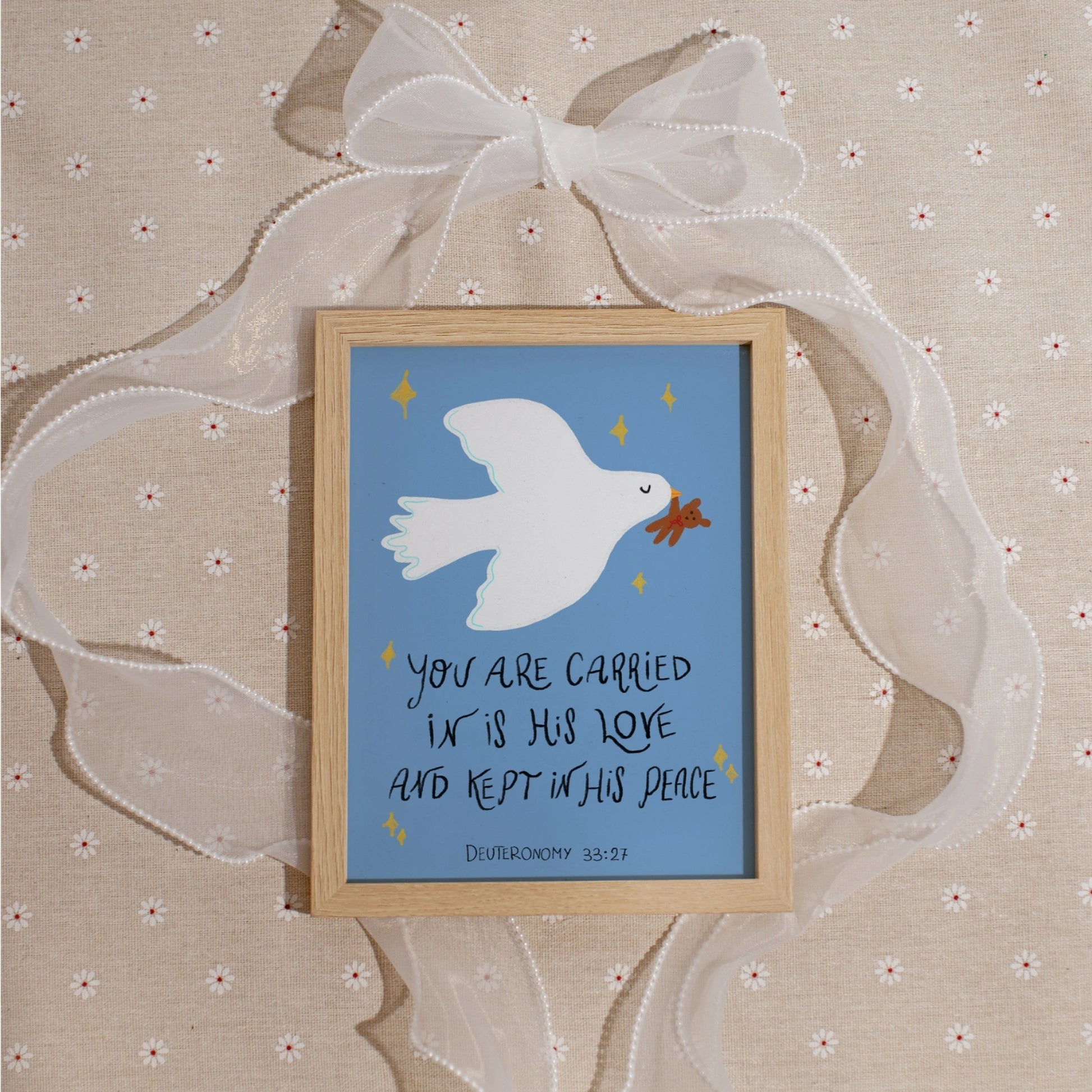 Dove Religious Nursery Poster