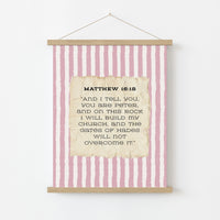 Stampa Cristiana Matteo 16:18, Decorazione da Parete Cristiana