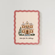 Home for the Holidays Cottage – Christmas Wall Art